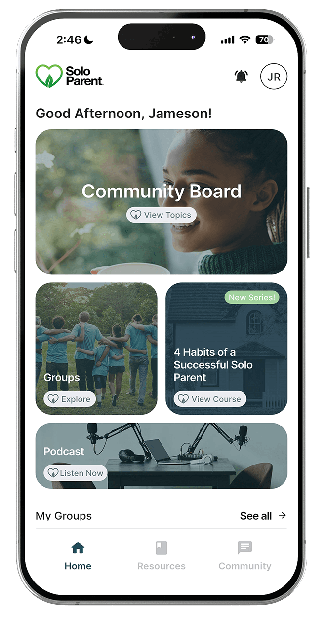Solo Parent screen 1